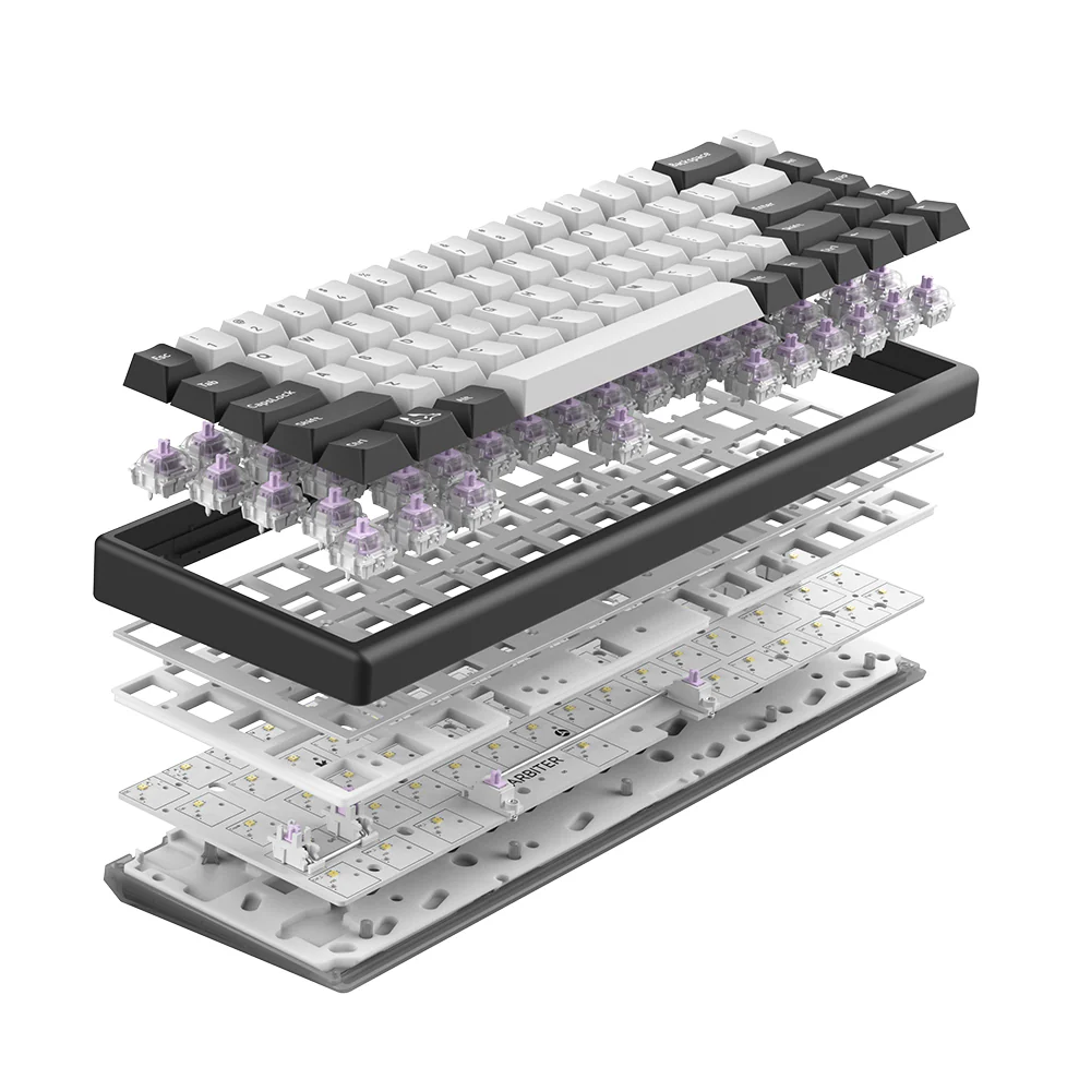 Arbiter Studio TENKO Polar 65 + HE Magnetic Gaming Keyboard Black Panda - Image 10