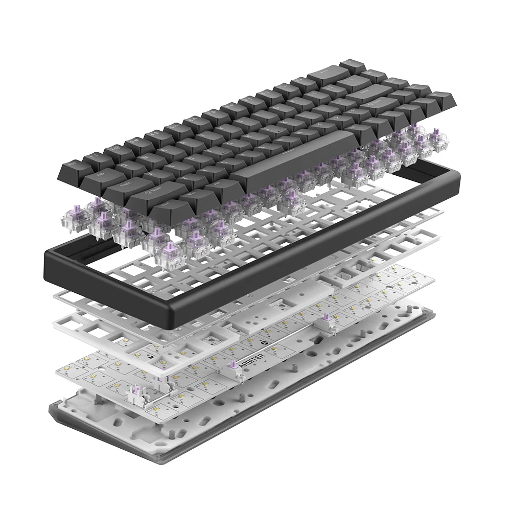 Arbiter Studio TENKO Polar 65 + HE Magnetic Gaming Keyboard Just Black - Image 10