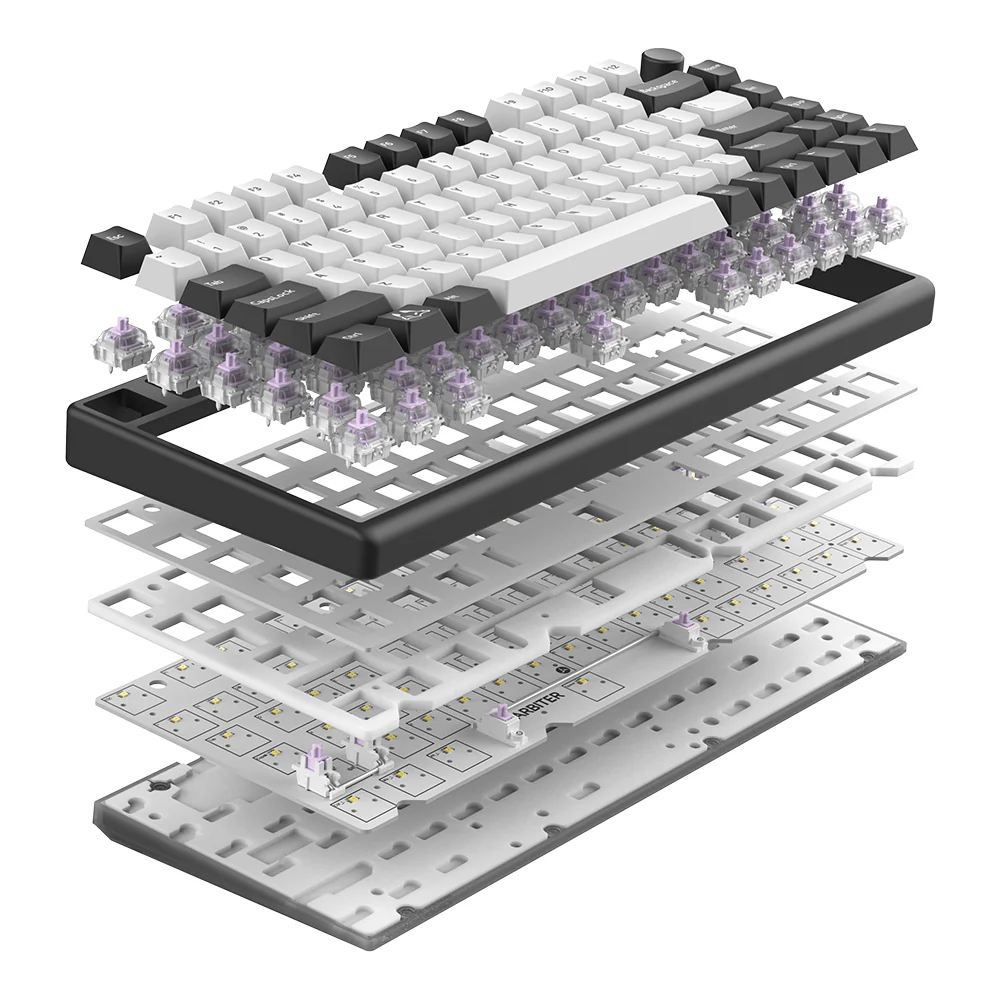 Arbiter Studio TENKO Polar 75 + HE Magnetic Gaming Keyboard Black Panda - Image 10