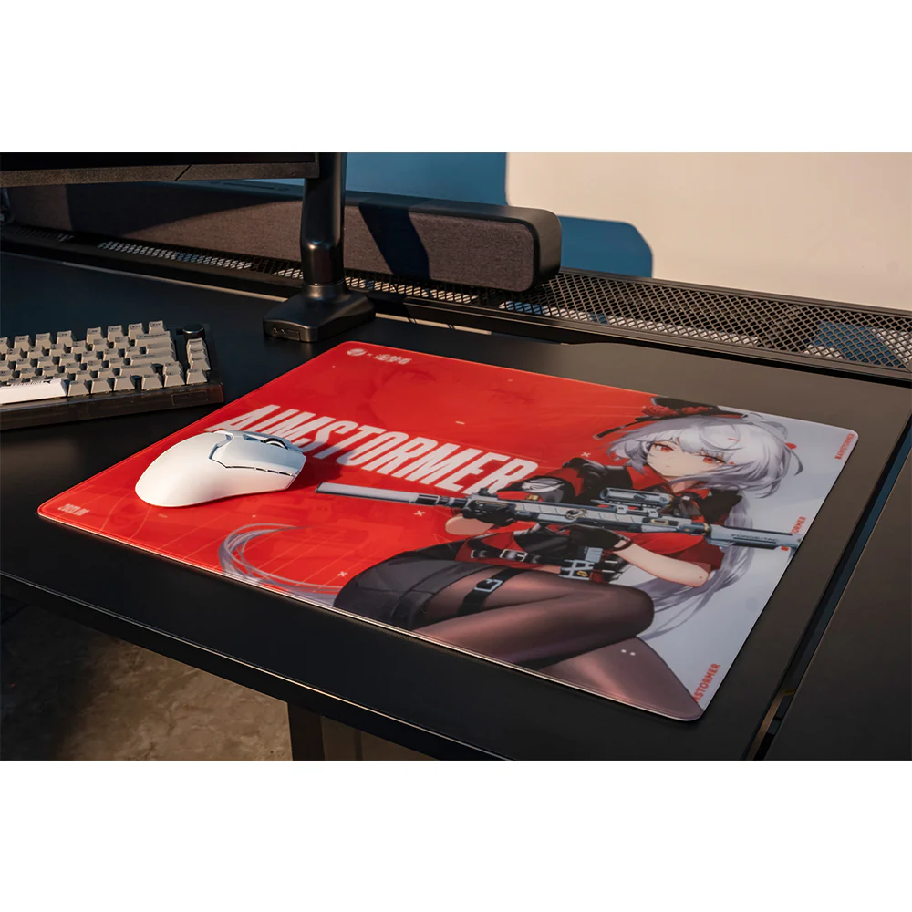 Dream Gamer Float Glass Mousepad AIMSTORMER Red - Image 3