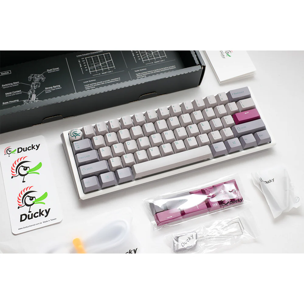 Ducky One 3 Mini 60% keyboard Mist - Image 11