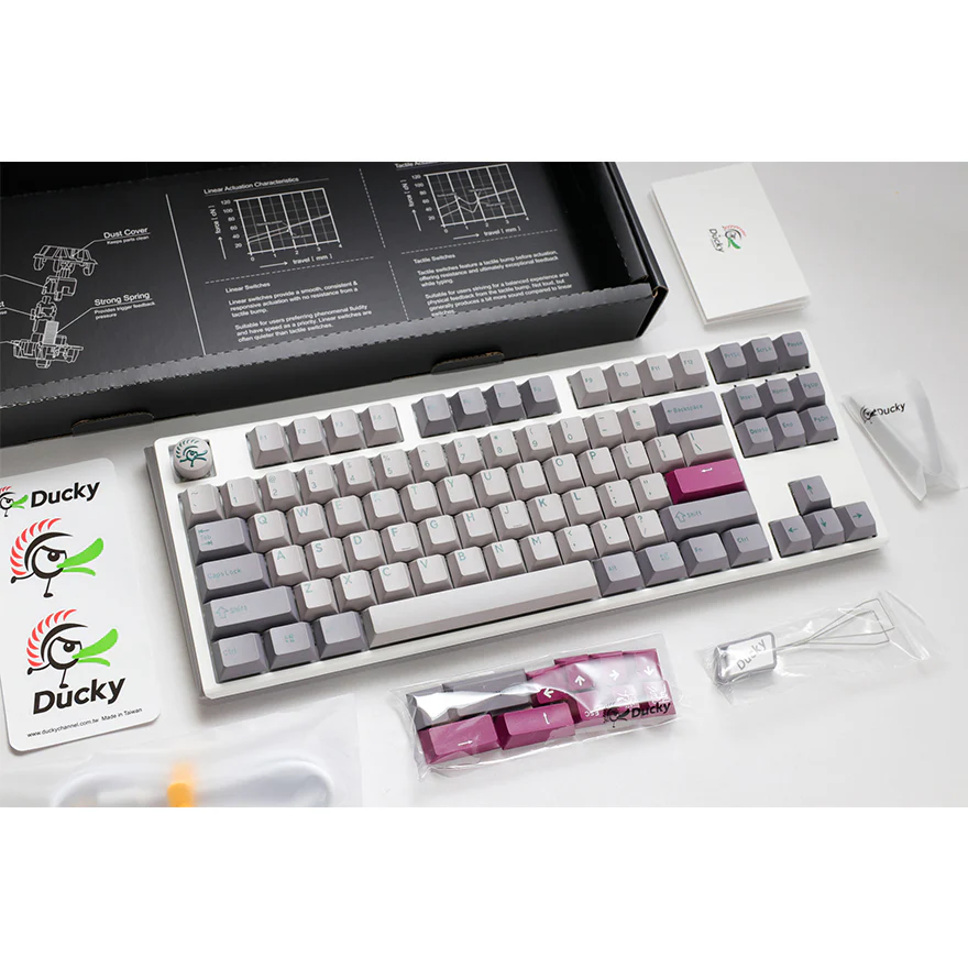 Ducky One 3 TKL size 80% keyboard Mist - Image 10