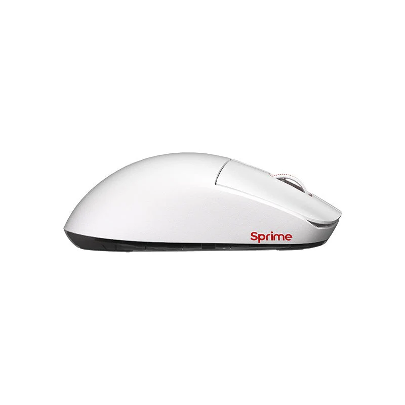 Sprime PM1 Hyper Lightweight Wireless Ergo Gaming Mouse White - Image 3
