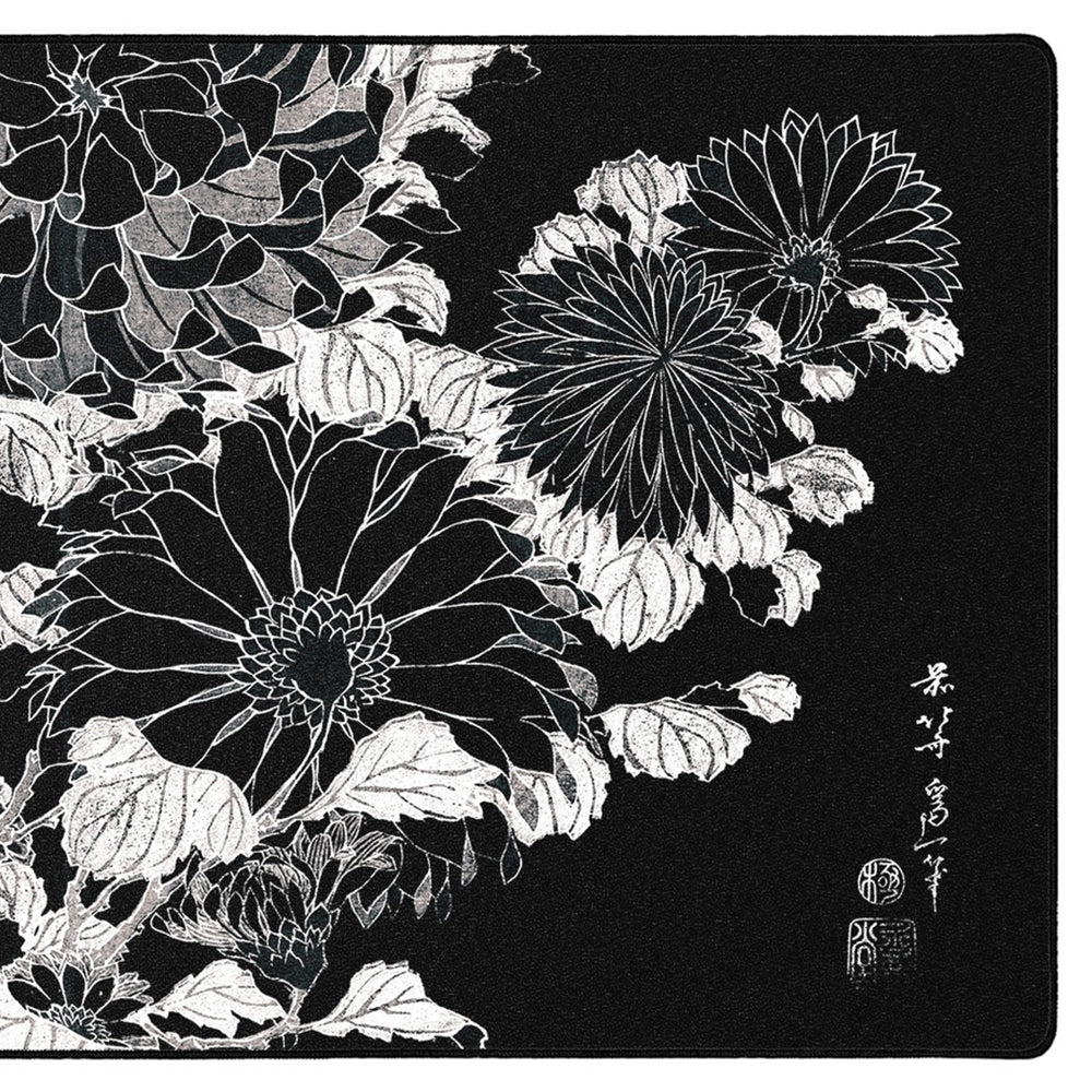 The mousepad company Mousepad AeroGlyde Artist Series Chrysanthemums and Bee by Hokusai - Image 3