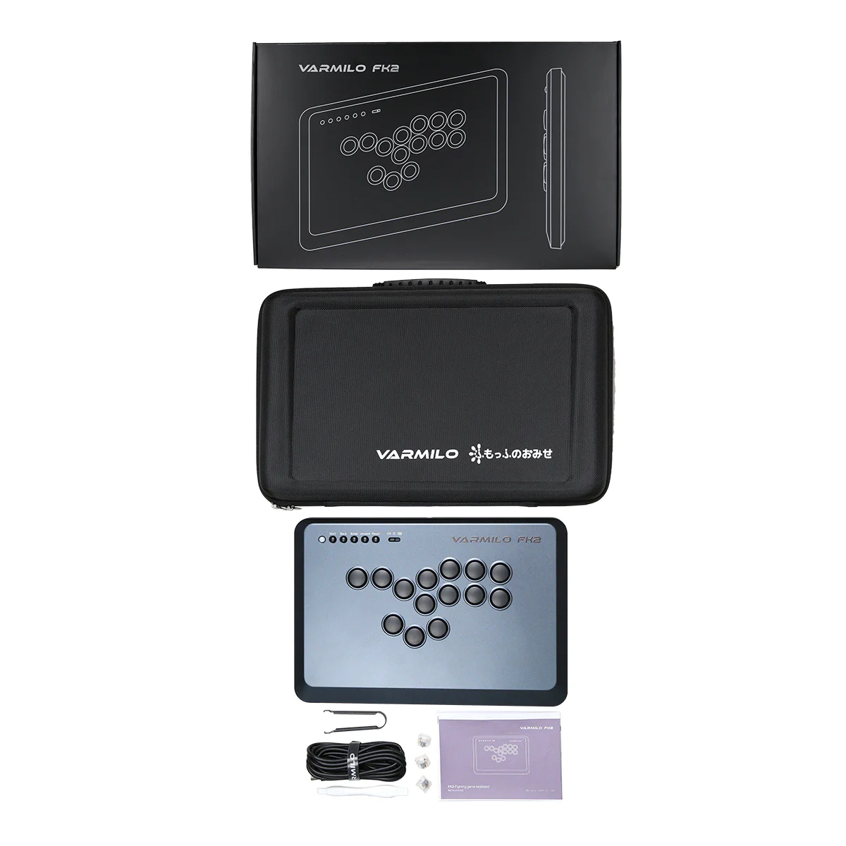 VARMILO FK2 Black Leverless Arcade Controller for Fighting Games - Image 6