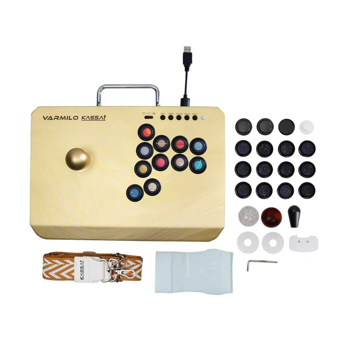 VARMILO KASSAI Gold Arcade Joystick Controller for Fighting Games - Image 7